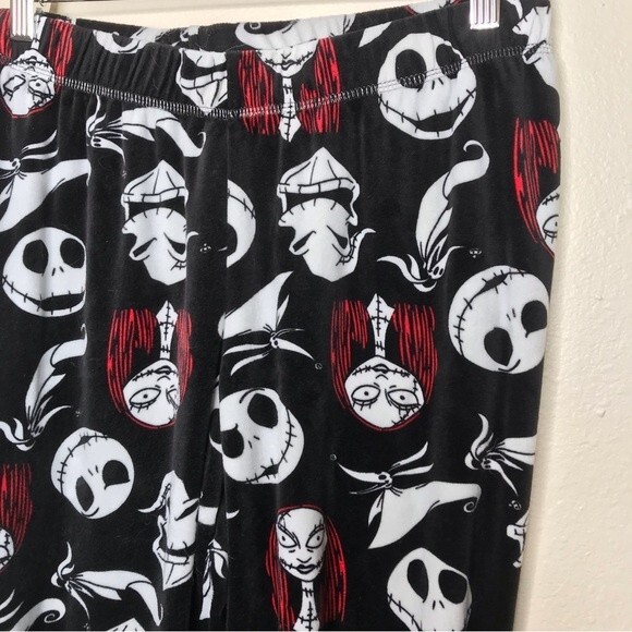 Disney Nightmare Before Christmas Jack Skellington Sally Sleep Lounge Pants Med - Picture 3 of 13